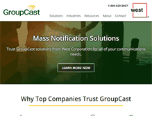 Tablet Screenshot of groupcast.com